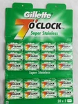 7 Clock Double Edge Safety Razor Shaving Blades 100 Pack Made Russia. Fixed Price $29.99.