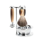 Hle Vivo 4-PIECE Pure Badger Modern Safety Razor Luxury Wet Shaving Set. Fixed Price $195.00.