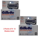 Gillette Skinguard Men's Razor Blades, 4 Refills (pack Of Two). Fixed Price $27.07.