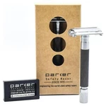Parker 74R Graphite & Satin Chrome Heavyweight Butterfly Open Safety Razor. Fixed Price $42.00.
