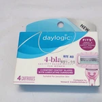 Daylogic 4 Blade Easy Fit Womens Razor Refills Lubricating Strip Cartridges. Fixed Price $9.99.