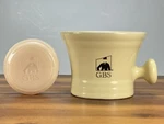 Gbs Gentlemen's Ceramic Heavy Duty Shaving Mug Bowl With Soap (ivory). Fixed Price $27.71.