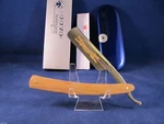 Dovo Renaissance 6/8 Spanish Oak Germany Straight Razor & 24KT.GOLD Etch 1885685. Fixed Price $259.25.