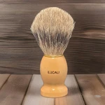 Vintage Escali Shaving Brush- Wooden Handle- Badger Hair Bristles. Fixed Price $12.74.