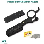 Finger Insert Handle Barber Shaving Razor Edge Cut Throat Beard Shavette Rasoi. Fixed Price $10.99.