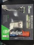 Schick Hydro Sensitive 5 Blade Razor Gift Set (3 Cartridge Refill) Edge Gel 7OZ. Fixed Price $22.99.