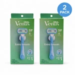 Gillette Venus Extra Smooth Razor Set With 2 Cartridges And Shower Holder Pack. Fixed Price $24.99.