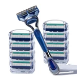 5 Layer Shaving Razor Blade 12 Carthridges Handle Smooth & Clean. Fixed Price $26.66.
