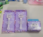 2 Count Gillette Venus Comfortglide Freesia Handles & 8 Cartridges. Fixed Price $29.99.