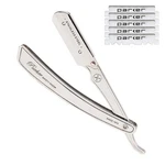 Home Barber Straight Razor - Parker Srx Stainless Steel Clip Blade. Fixed Price $51.99.