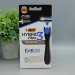 Bic Flex 3 Hybrid Men's Disposable Razor Blade 1 Handle 5 Cartridges. Fixed Price $9.58.