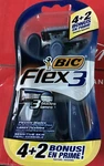 Bic 3 - Men's Disposable Shaving Razor, Flexible Blades 6 Act. Fixed Price $8.50.