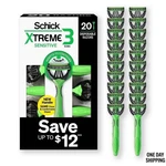 Schick XTREME3 Sensitive Disposable Razors For Men, 20 Ct.. Fixed Price $24.99.