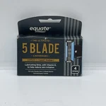 Brandy New" Equate Men's 5 Blade Razor Refills, 4 Ct. Fixed Price $12.00.