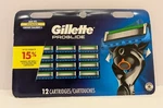 Gillette Proglide Razor Blades Refill, 12 Cartridges, For All Handles. Fixed Price $29.99.