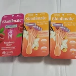 Skintimate Raspberry Rain & Vanilla Sugar 4-BLADE Women's Razors (3 Packs). Fixed Price $16.00.