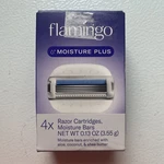 Flamingo Moisture Plus Women's Razor Blade Cartridge Refill -4 Pack. Fixed Price $5.00.