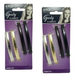 Goody Womens Classic Metal Domed Barrettes (3-1/4 Inches) 2 Pack Of 4). Fixed Price $12.04.