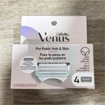 Gillette Venus Pubic Hair & Skin Women's Refill Cartridges 4 Pack Area. Fixed Price $15.00.