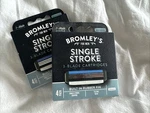 (2) Bromleys For Men Single Stroke 3-BLADE Cartridges 4 Pack *new. Fixed Price $19.99.