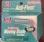 4 Box Of 10 Acti-flexx Razor Cartridges Fits Gillette Sensor Women W/aloe New. Fixed Price $16.72.
