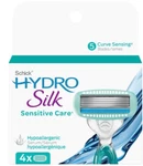 Schick Hydro Silk Sensitive Care Razor Cartridge Refills, Qty 4. Fixed Price $29.95.