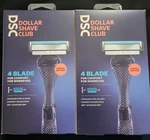 Dollar Shave Club 4 Blade Razor Handle With 2 Cartridges Diamond Grip. Fixed Price $19.99.