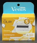 New Gillette Venus Comfortglide Plus Olay Coconut Razor Blade Refills 4 Pack. Fixed Price $20.00.