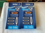 Bic Easy Rinse Refillable Men's Razors - 1 Handle 3 Cartridges Lot Of 2. Fixed Price $15.88.