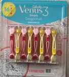 Gillette Venus Simply 3 Dragonfruit Women's Disposable Razor 16 Ct. - Nip. Fixed Price $27.99.