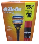 Gillette Fusion 5 Razor, 1 Handle, 2 Cartridges & Can Of Shaving Foam. Fixed Price $12.59.