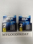 Gillette Mach 3 Replacement 4BLADES Total (pack Of 2). Fixed Price $11.99.