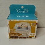 New Gillette Venus Moistureglide 4 Cartridges (5 Blades) Argan Oil. Fixed Price $17.00.