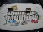 Vintage Lot Of 29 Gillette & Shick Safety Razors Adjustable Blades Cases Flare. Fixed Price $225.00.