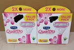 (2) Schick Quattro For Women Razor Refill 8CT Each New -markings On Package. Fixed Price $18.95.