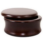 Parker Shaving Soap Bowl Made Of Wood Resin Coating Red Brown Lid. Fixed Price $32.85.