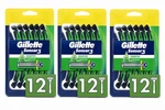 Pack) Gillette SENSOR3 Sensitive Men's Disposable Razor, 12 Razors (36 Total). Fixed Price $36.99.