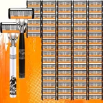 6-LAYER Men Razor Handles With 72 Replaceable Shaving Blades. Fixed Price $42.74.