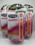 Rare! 3X Schick Quattro For Women Razor Papaya & Pearl Pitch Perfect 2 Edition. Fixed Price $21.49.