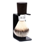 Deluxe Parker Walnut & Chrome Handle Handmade Synthetic Shaving Brush Stand. Fixed Price $26.00.