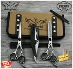 Hairdressing Professional Scissors Barber Salon Cutting Shears Razor Set. Fixed Price $27.39.