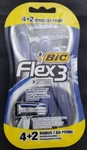 Bic Flex 3 Disposable 1 Pack Of 6 Razors, New Women Unisex. Fixed Price $14.70.