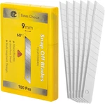 Snap Off Blades, 100 Pcs, 9MM, 60 Degree, Stainless Steel Razor. Fixed Price $9.99.