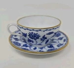 Discontinued Spode Miniature Colonel Blue Cup & Saucer Set. Fixed Price $50.00.