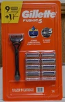 Gillette Fusion 5 Refill Cartridges 9 Count + Handle. Fixed Price $25.99.