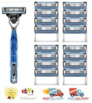 17 Gillette Mach Cartridges Blades Refill Shaver Razor Handle Fit M3 Turbo 4 8. Fixed Price $33.99.