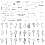 Tatuwst Realistic Temporary - 60 Sheets Tiny Small Removable Tattoos,.... Fixed Price $17.09.