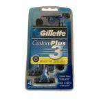 Gillette Custom Plus 3 Sensitive Mens Disposable Razors 4 Count New Triple Blade. Fixed Price $14.99.