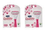 Wilkinson By Schick Quattro For Women Refill Blade Cartridges, 3 Count (2 Pack). Fixed Price $13.99.