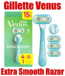 Gillette Venus Extra Smooth Women's Razor Handle + 4 Refills 5-BLADE. Fixed Price $14.50.